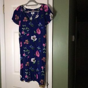 Old Navy Floral Shift Dress sz Large
